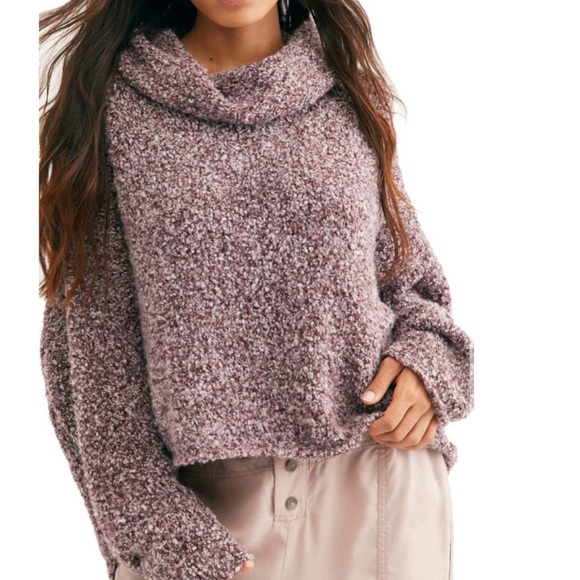 Free People Sweaters - Free People BFF Cowl Neck Oversized Sweater S NWT